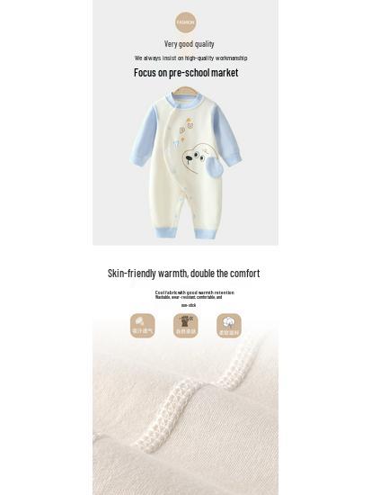 Pure Cotton Baby Romper - Newborn Spring/Autumn Jumpsuit Pajamas, Four Seasons Style