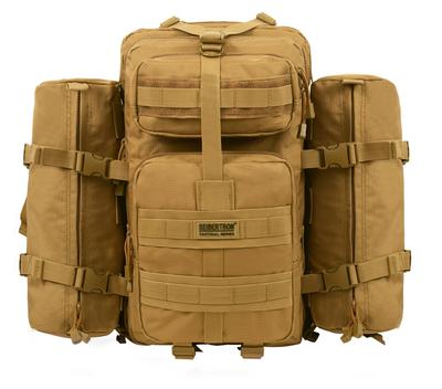 Рюкзак 3P Tactical MOLLE Водонепроницаемый Легкий Уличный Военный Тип Рюкзак Daypack Хаки 37L [Cybotron] США (1+ 2)
