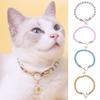 Pet Collar Exquisite Fake Pearl Sunflower Decorative Pet Collar Cat Dog Necklace Jewelry Pet