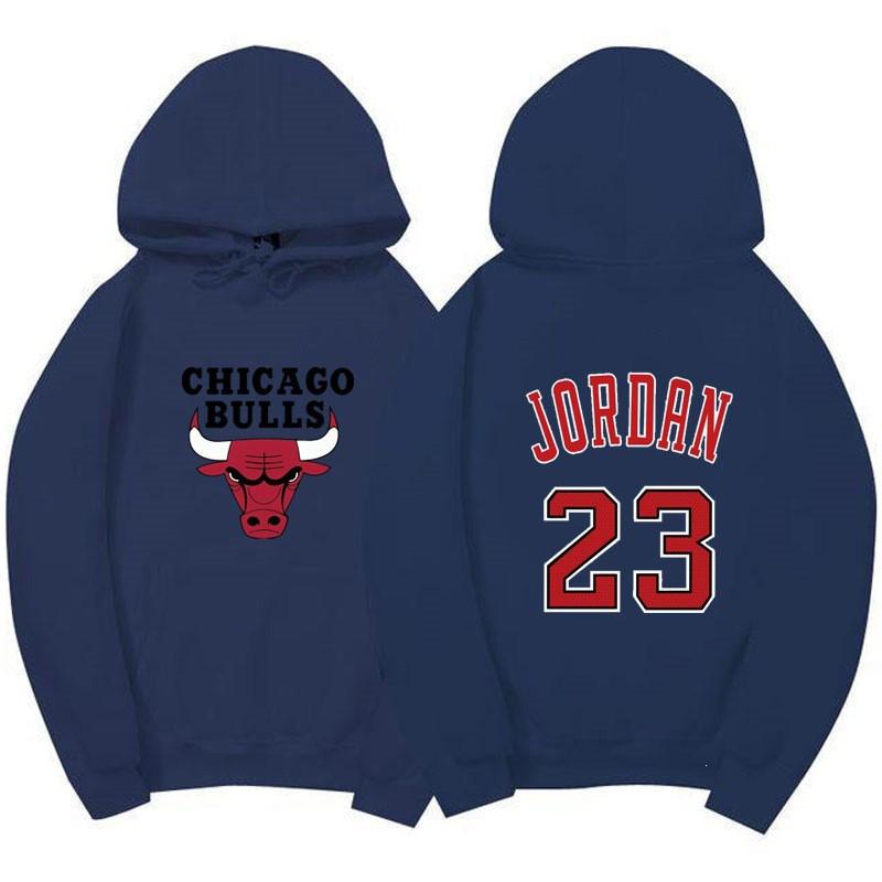 2026 Fleece-Lined Hoodie Chicago Bulls NBA 23 Sportswear Unisex Oversized Casual Sweatshirt