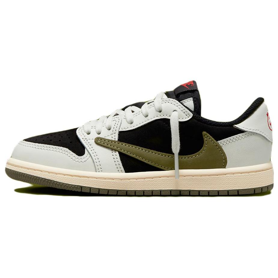 Air Jordan 1 Retro Low OG SP PreSchool 'Оливковый' (унисекс) Кроссовки для баскетбола для детей Sail / University Red / Black / Medium Olive