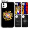 Чехол для телефона Krajews с армянским гербом и флагом для iPhone 14 5S 6S 7 8 plus X XR XS 11 12 13 pro max Samsung S21 S22 ultra