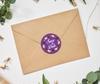 Darling Souvenir 45 Pcs Floral Wreath Black Round Save The Date Stickers Envelope Seals-1.6
