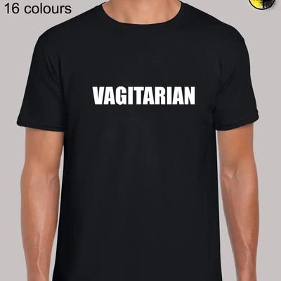 Vagitarian Funny Rude Humor Novelty Regular Fit T Shirt Top Tshirt Tee For Unisex
