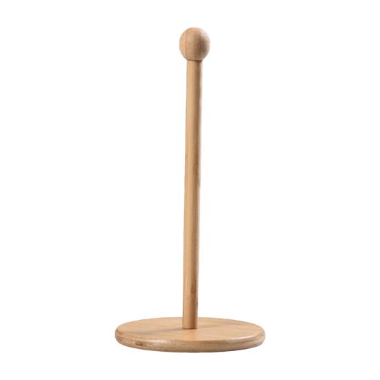 Бамбуковый держатель для бумажных полотенец, деревенский стоячий органайзер для бумажных полотенец, диспенсер для рулонов для кухонной столешницы, ванной комнаты, обеденного стола