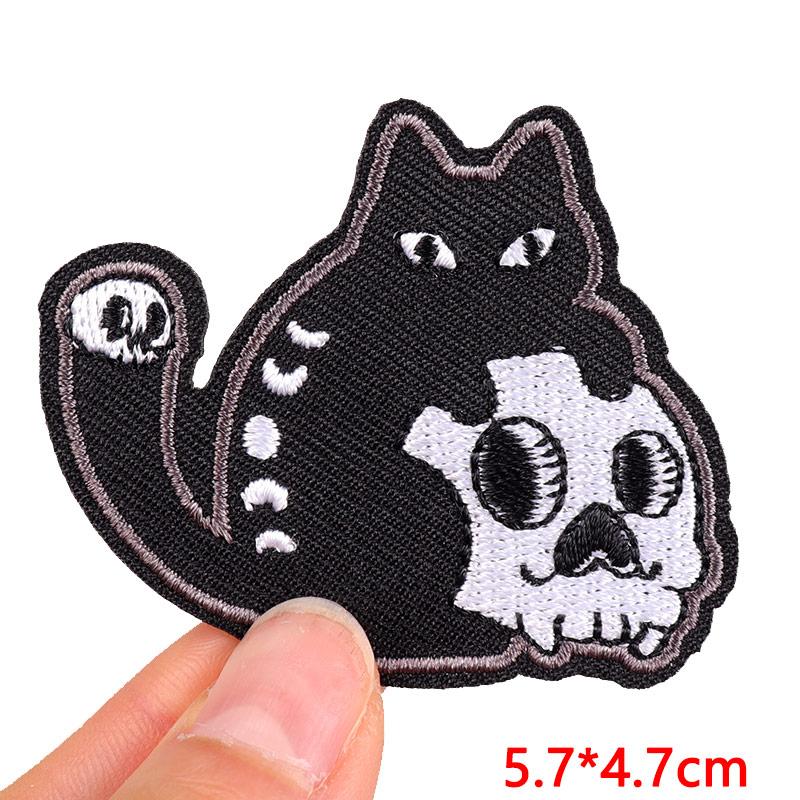 Cartoon Animal Emnroidery Sew Patch Cat Frog Embroidered Patch Iron On Patches For Clothing Hats Backpack Jeans Sew Bagdes DIY
