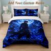 Bedding Set 1 Duvet Cover 2 Pillowcases Solo Leveling Print Soft Bed Linen Bedroom Decor
