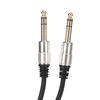1.6ft 6.35mm Female to 2 Male Cable Plug and Play Speaker Y Extension Cable  Audio Equipment