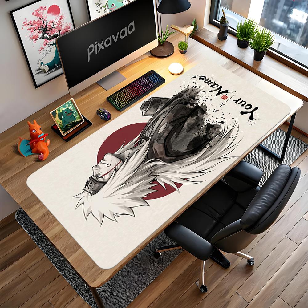 Naruto Character Customize Your Name Mouse Pad Gaming Laptop Mouse Pad Computer Desk Mat Non-Slip Rubber Bottom Perfect Gift for Gamers