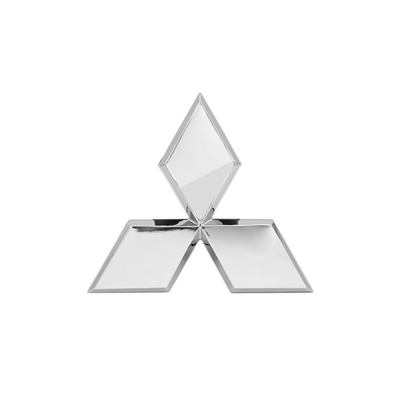 For Mitsubishi Outlander Ralliart Lancer ASX Pajero Delica EVO Car Badge Front Grille Rear Trunk Hood Lid Logo Emblem Accessorie