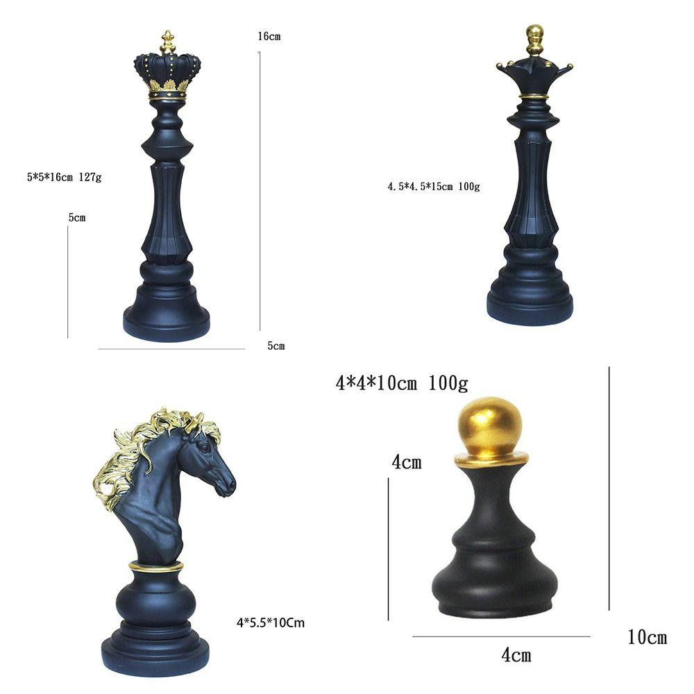 Collection Objects International Chess Ornaments Resin Chess Games Statue  Home Decor