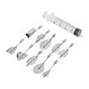 3D Pudding Cake Decorating DIY Tool Set 10 Needles   1 Syringe Gelatin Art Nozzle Tools E