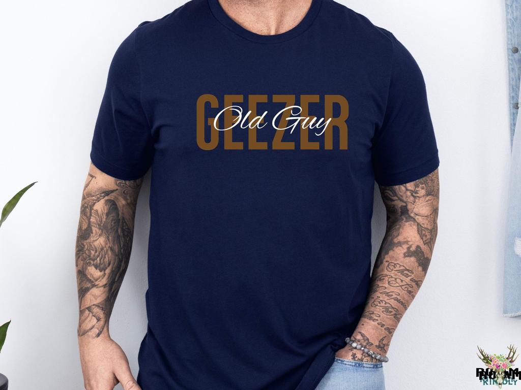 Gag Gift Over The Hill Old Person Gift T Shirt Grumpy Old Geezer Tee Funny Gag Gifts For Old People Officially Old Shirt