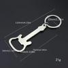 Exquisite Guitar Metal Music Guitar Opener Key Chain Pendant Creative Practical Small Gift Key Ring