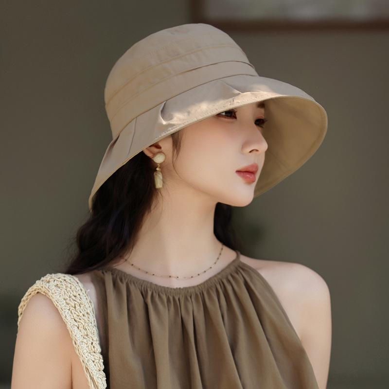 Летняя новая шляпа женская солнцезащитная шляпа Premium Sense Bucket Hat летняя уличная шляпа от солнца