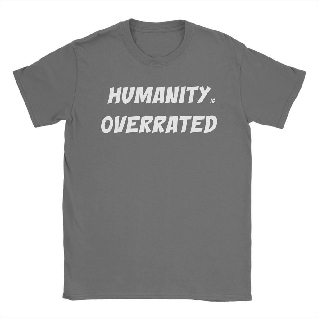 HuUnisexity is Overrated Футболка Унисекс 100% Хлопок Топ Уличная Одежда Круглый Вырез Короткий Рукав