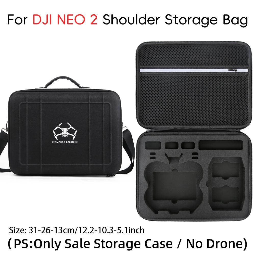 Shoulder Storage Bag For DJI Neo2 RC-N3 All-in-one Carrying Case Large Shockproof Protective Box For DJI Neo 2 Drone Accessories