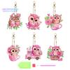 1 комплект брелок для ключей с алмазной росписью, двухсторонний дизайн, изысканный милый мультяшный брелок для украшения дома