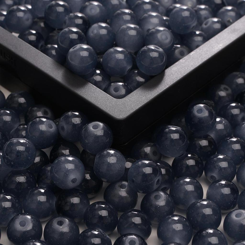 Бусины из имитации нефрита 6 мм, однотонные, для изготовления украшений своими руками