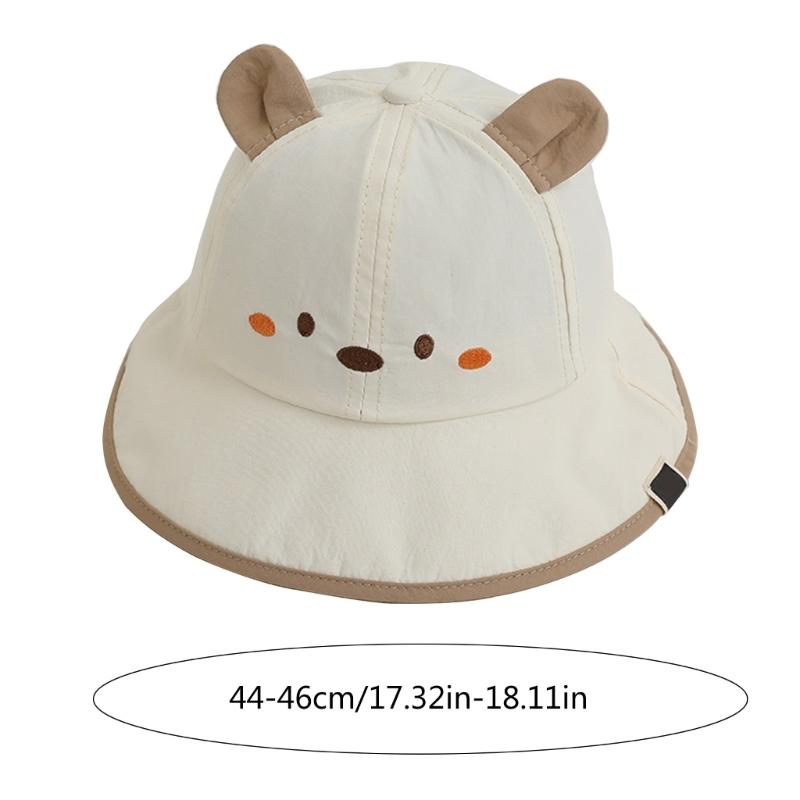 Baby Bucket Hat Spring Summer Casual Sun Protections Hats Lovely Infant Toddlers Basin Caps Windproof Headwear