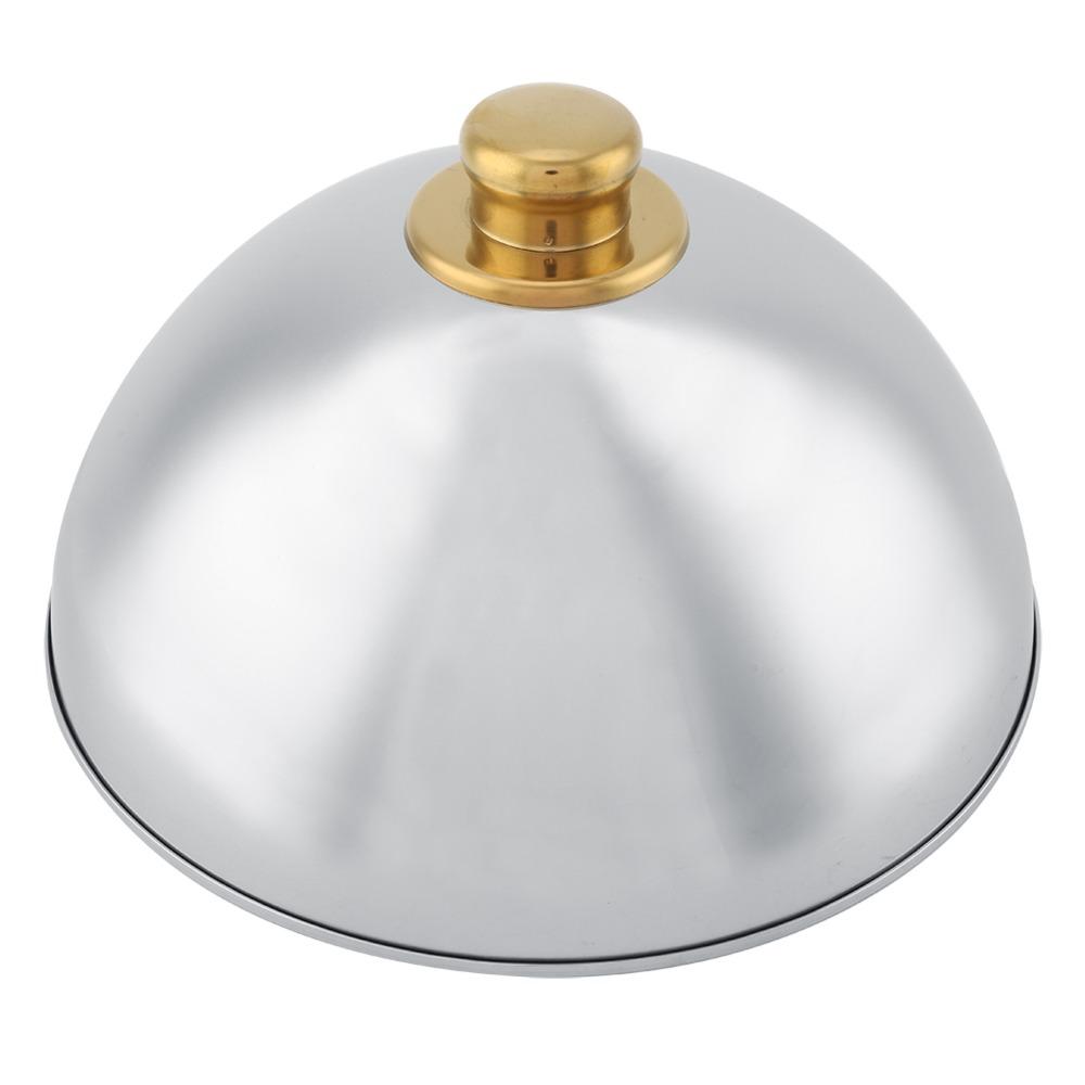 10 Inch Dome Platter Cover Stainless Steel Basting Cover Lid Food Cover Dome Picnic Serving