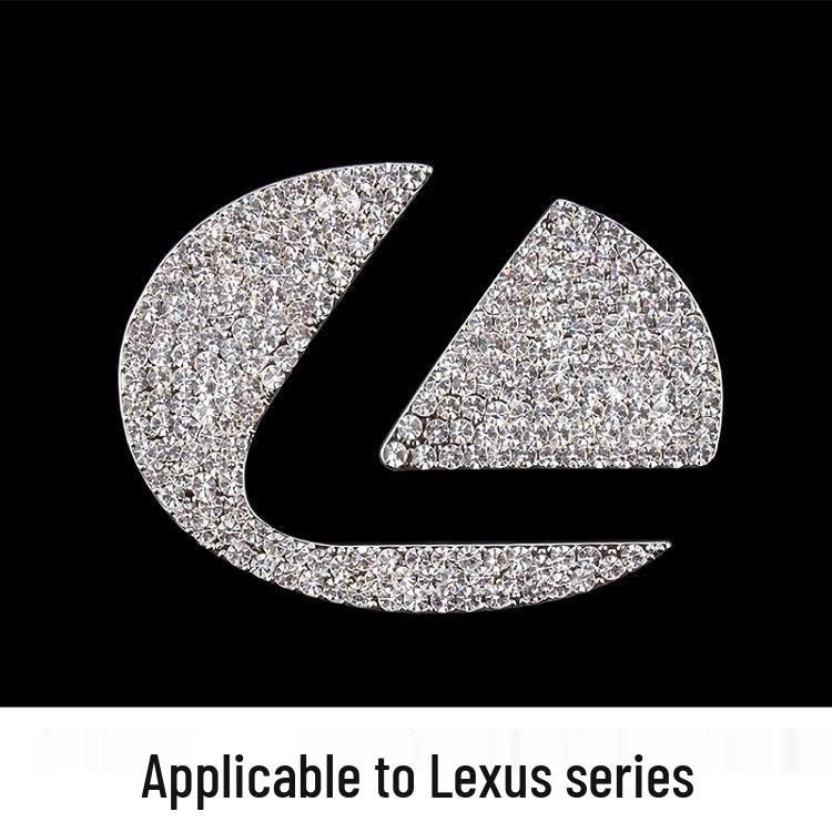 Наклейка со стразами на логотип руля - Стильное украшение салона автомобиля