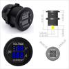 Car Motorcycles Blue Amp Dual Digital Voltmeter Ammeter Volt Meter Gauge