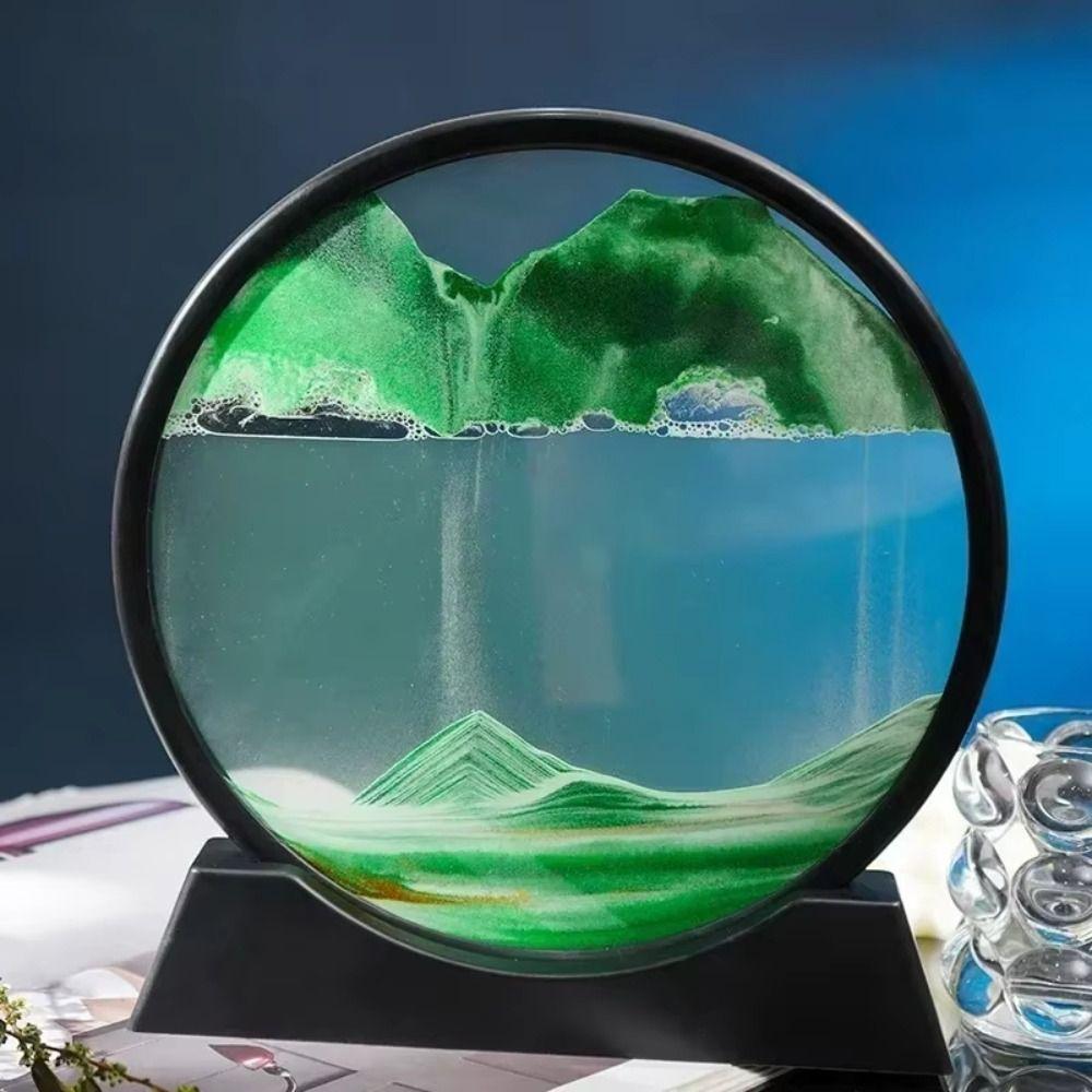 Декоративные Поделки 3D Картина с Движущимся Песком 6 Цветов Песочные Часы Поделка с Сыпучим Песком