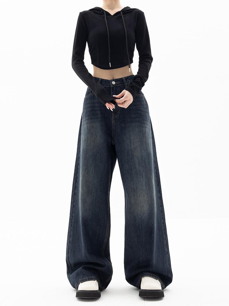 Винтажная уличная одежда Y2k мешковатые джинсы женские Harajuku ретро широкие брюки оверсайз джинсовые брюки женская мода 90-х эстетичные джинсовые брюки