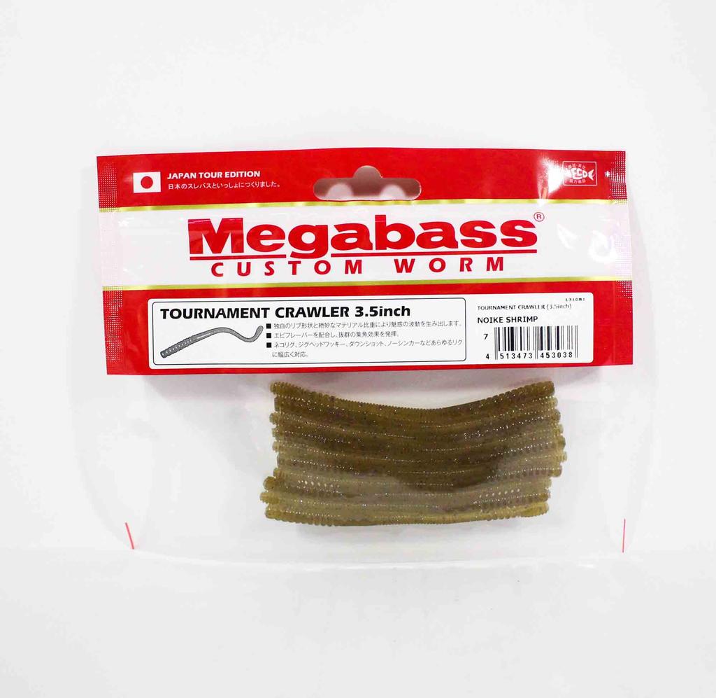 Megabass Tournament Crawler 3,5-дюймовая мягкая приманка Noike Shrimp (3038)