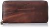 Кошелек Hamnett, итальянская кожа растительного дубления FLUID, с круглой молнией, длинный, темно-коричневый [Catherine London], высококачественный 490-59204