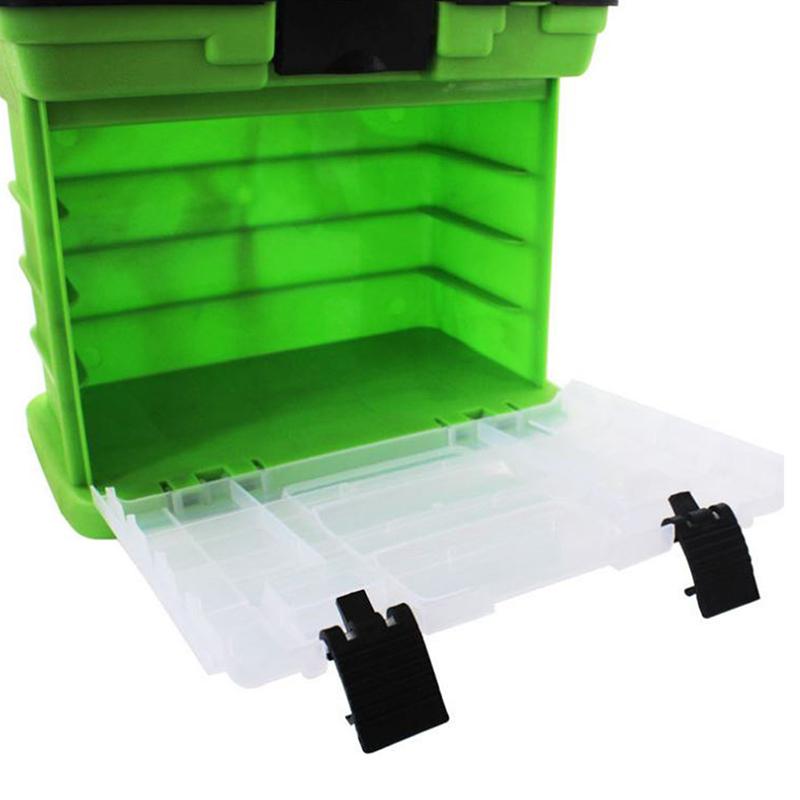 5-слойная коробка для рыболовных снастей из полипропилена + АБС-пластика, высококачественная пластиковая ручка для рыбалки