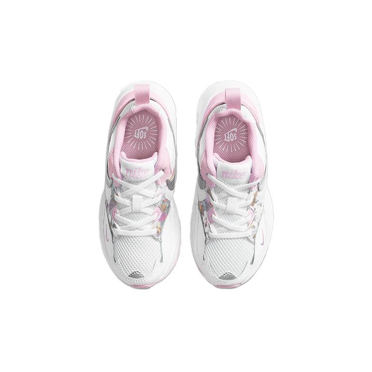 Nike Air Max Fusion SE Удобные Круглый носок Устойчивые к истиранию Дышащие Низкие Детские Lifestyle Обувь Розовый Белый CZ6584-100