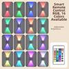16 Colors Adjustable Motion Sensor Wall Lamp Magnetic Infrared Sensing Rechargeable Night Light Dual Head Design