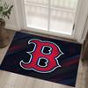 Boston Red Sox Design Crystal Velvet Carpet Cozy Non?Slip Printed Rug For Bedroom Living Room Entrance
