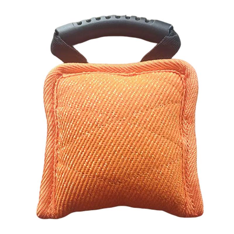 Durable Dog Bite Pillow Training Tug Toy with Handle Interactive Woven Fabric Tug of War Game for Medium to Large Dogs 7 Colors 1