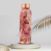 Copper Printed Design 1 Litre Water Bottle With Leak and Rust Proof Protection for Home and Office Use Ayurveda and Yoga Health Benefits Bottle