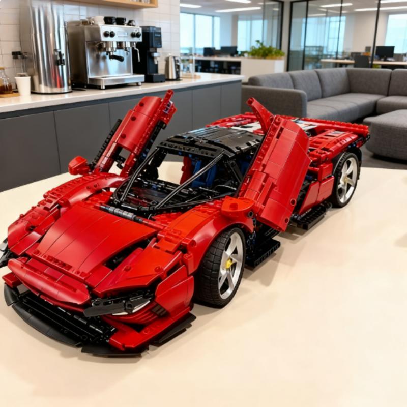 Super Car Building Block Brick Kit 3778PCS 42143 Compatible Technic Model for Adults Kids Perfect Birthday Christmas Gift