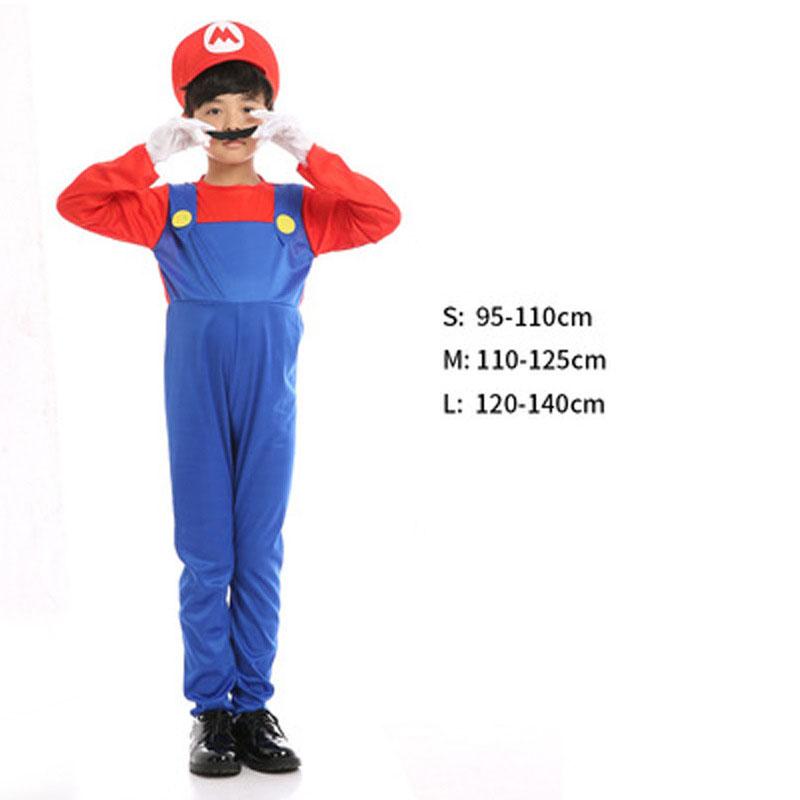 Костюм на Хэллоуин, косплей, семейный костюм, костюмы Марио, одежда для ролевых игр для взрослых и детей, костюмы для ТВ и кино, как на картинке 3