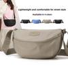 Nylon Crossbody Bag Ultra Lightweight Simple Design Single Shoulder Bag Large Capacity Small Backpack Outdoor Activities