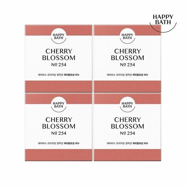 HAPPY BATH Original Cherry Blossom Soap 90g x 4 (WC46669)