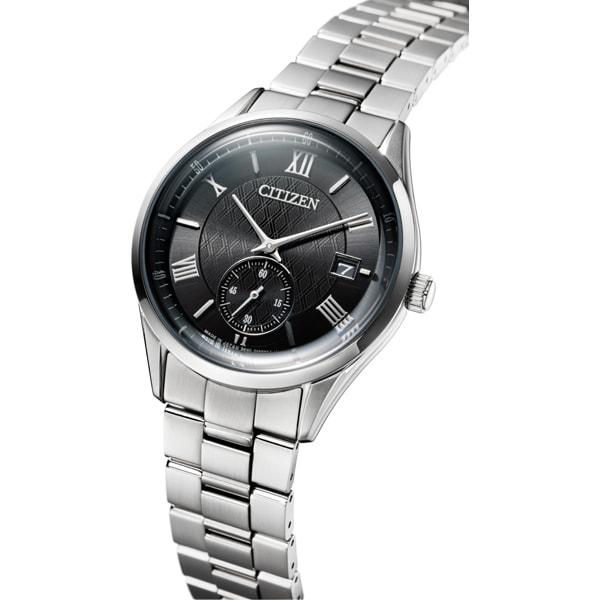 Citizen БВ1120-91Э ( Часы CITIZEN COLLECTION Часы Eco-Drive с маленькой секундной стрелкой и металлическим ремешком черного цвета) Круглый