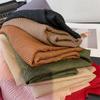 New Pleated Texture Scarf Women's Autumn and Winter Versatile Long Solid Color Shawl Dual-purpose