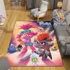 Trolls World Tour Guitar-Playing Monster Print Rug Floor Mat for Living Room or Bedroom Soft and Comfortable Carpet a Gift for Birthday and Holiday.PF