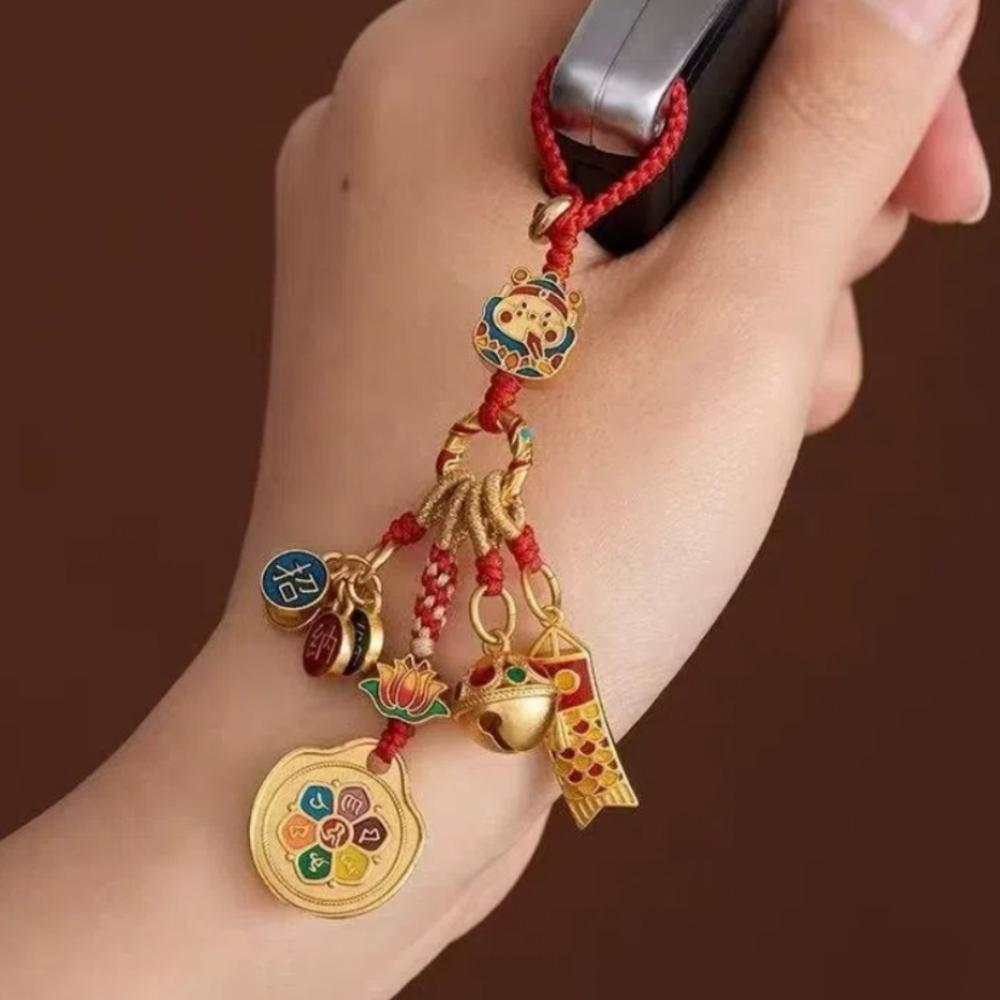 Jewelry Pendant Key Chains Rope Hangings Car Keyring Decoration Chinese Style Keychain  Gift