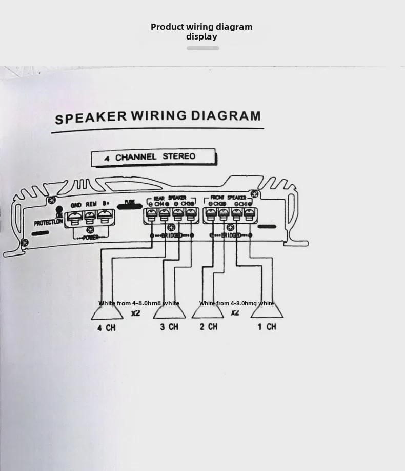 12 В Высокомощный Алюминиевый Сплав Автомобильный Аудио Усилитель Класса AB