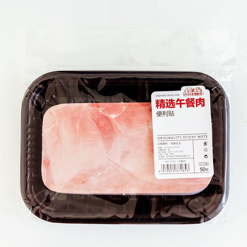 Gift Simulation Fish Meat Sticky Notes School Stationery Supplies Memo Pad Self-Adhesive Pads