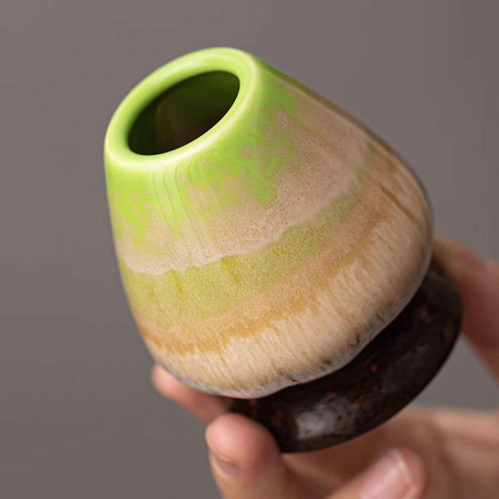 5PCS With Strainer Spoon Matcha Whisk Set Bamboo Ceramic Japanese Chasen  Stirring