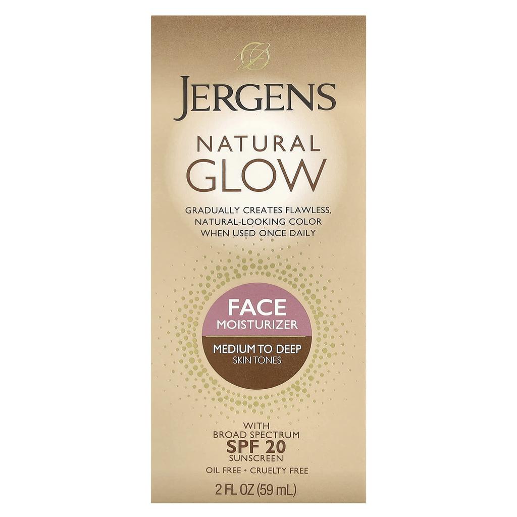 Natural Glow, Face Moisturizer, Spf 20, Medium To Dark Skin Tones, 59 Ml (2 Fl Oz)