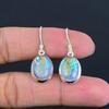 Green Opal Drop Earring 925 Sterling Silver Handcrafted Earring LiteWeight HandMade Earring Gift for Best Girl Gift For Her ThanksGiving
